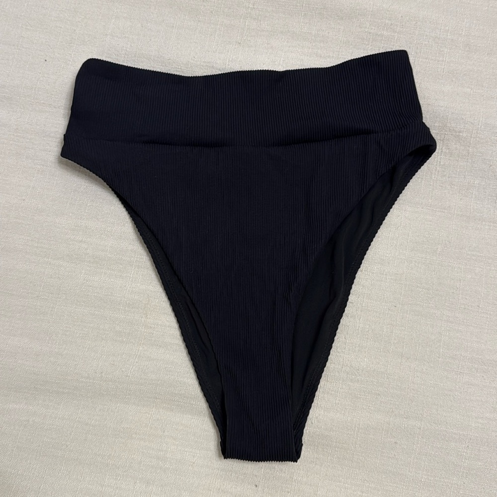 Aerie high-rise cheeky Black bikini bottom